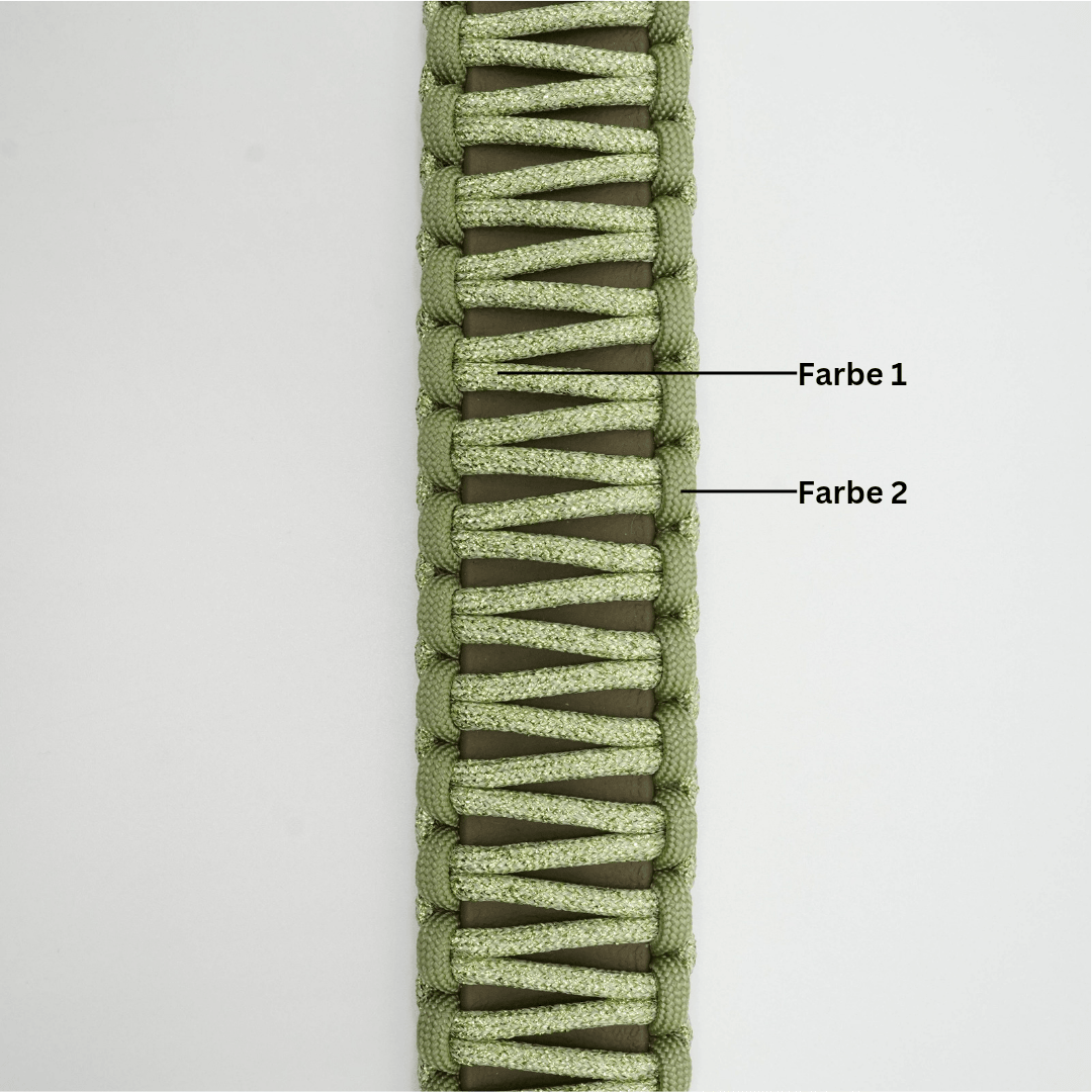 design yourself - "Cobra" Biothane x Paracord Halsband