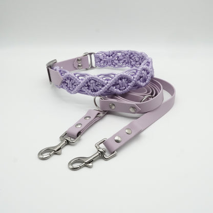 Luna´s Set | Jade Halsband/ Basic Biothane Leine