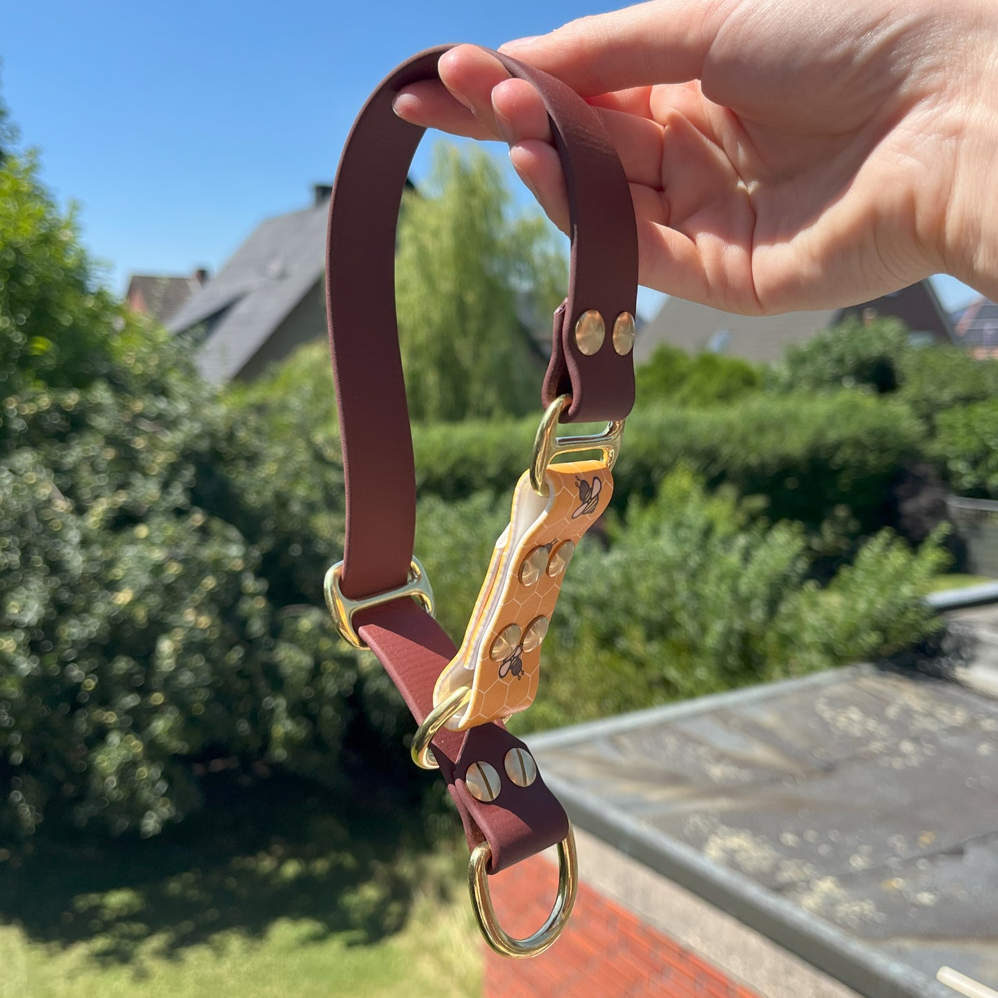 Halsband Zugstopp Biothane